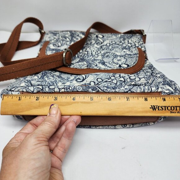 Sakroots Artist Circle Crossbody Bag Floral Print 11x10 Shoulder Purse NWOT - Picture 11 of 12